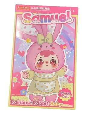 Samuel Rainbow Rabbit Baby Plush Sealed BLIND BOX